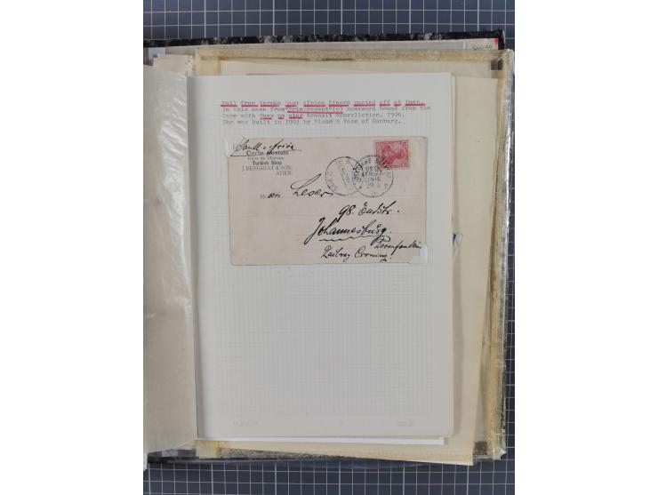 1910/49 (ca.), interessante kleine Sammlung Schiffspost mit Hauptaugenmerk auf den Suez Kanal, dabei etwas über 30 Briefe und