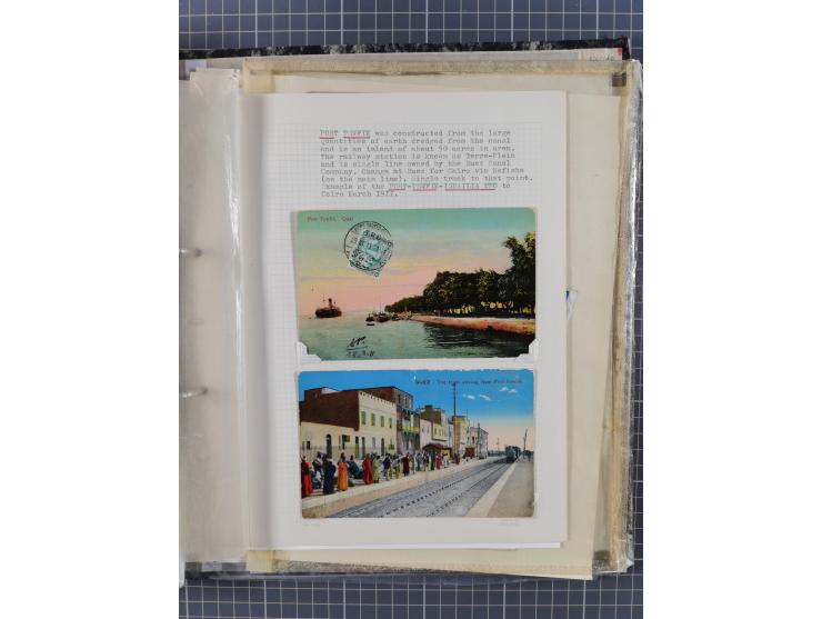 1910/49 (ca.), interessante kleine Sammlung Schiffspost mit Hauptaugenmerk auf den Suez Kanal, dabei etwas über 30 Briefe und