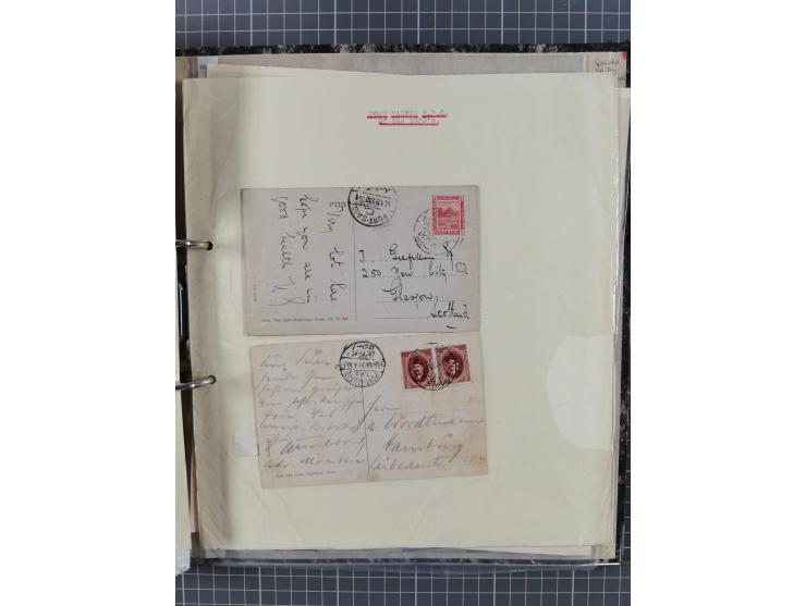 1910/49 (ca.), interessante kleine Sammlung Schiffspost mit Hauptaugenmerk auf den Suez Kanal, dabei etwas über 30 Briefe und