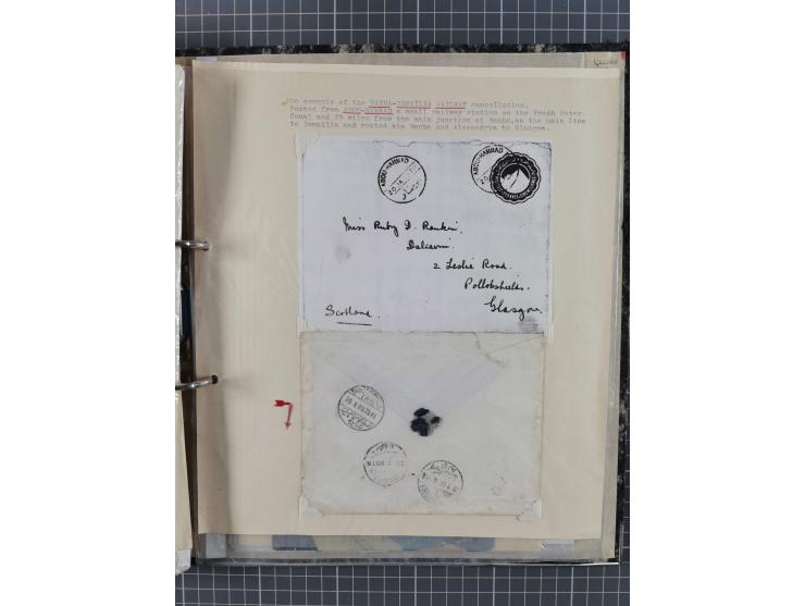 1910/49 (ca.), interessante kleine Sammlung Schiffspost mit Hauptaugenmerk auf den Suez Kanal, dabei etwas über 30 Briefe und