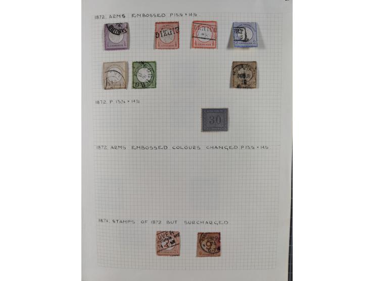 1872/1974, meist gestempelte Sammlungen Deutsches Reich und Berlin mit einigen besseren Werten und Sätzen, dabei einige Brief