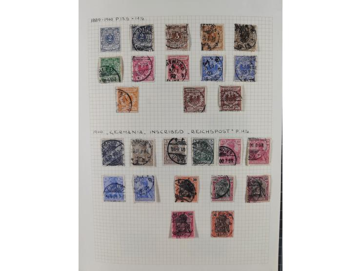 1872/1974, meist gestempelte Sammlungen Deutsches Reich und Berlin mit einigen besseren Werten und Sätzen, dabei einige Brief