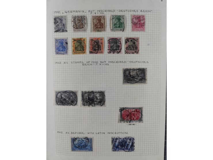 1872/1974, meist gestempelte Sammlungen Deutsches Reich und Berlin mit einigen besseren Werten und Sätzen, dabei einige Brief