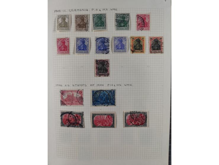 1872/1974, meist gestempelte Sammlungen Deutsches Reich und Berlin mit einigen besseren Werten und Sätzen, dabei einige Brief