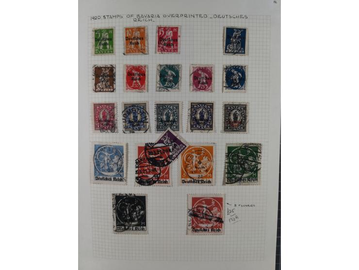 1872/1974, meist gestempelte Sammlungen Deutsches Reich und Berlin mit einigen besseren Werten und Sätzen, dabei einige Brief