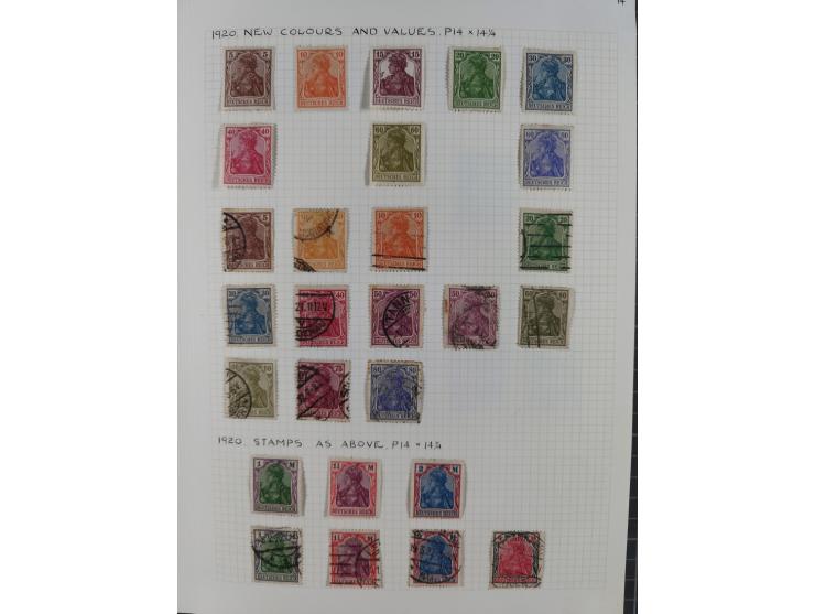 1872/1974, meist gestempelte Sammlungen Deutsches Reich und Berlin mit einigen besseren Werten und Sätzen, dabei einige Brief