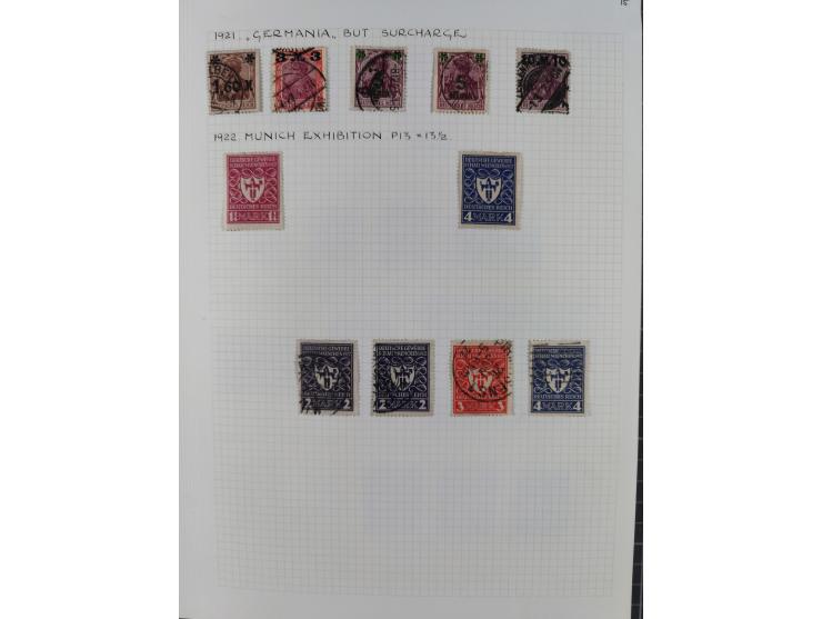 1872/1974, meist gestempelte Sammlungen Deutsches Reich und Berlin mit einigen besseren Werten und Sätzen, dabei einige Brief