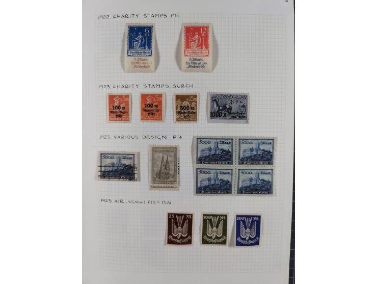 1872/1974, meist gestempelte Sammlungen Deutsches Reich und Berlin mit einigen besseren Werten und Sätzen, dabei einige Brief