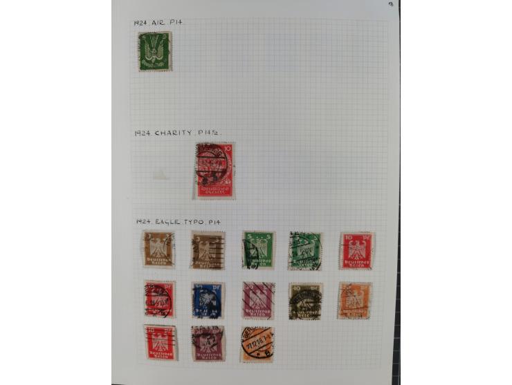 1872/1974, meist gestempelte Sammlungen Deutsches Reich und Berlin mit einigen besseren Werten und Sätzen, dabei einige Brief