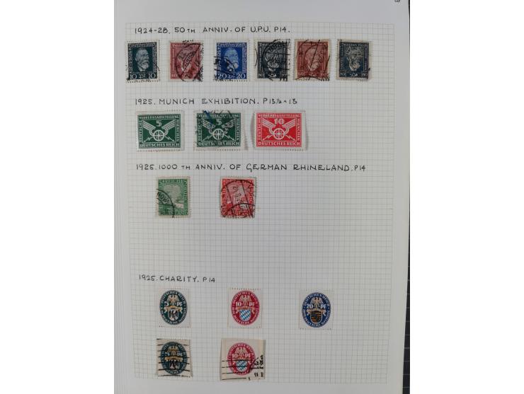 1872/1974, meist gestempelte Sammlungen Deutsches Reich und Berlin mit einigen besseren Werten und Sätzen, dabei einige Brief