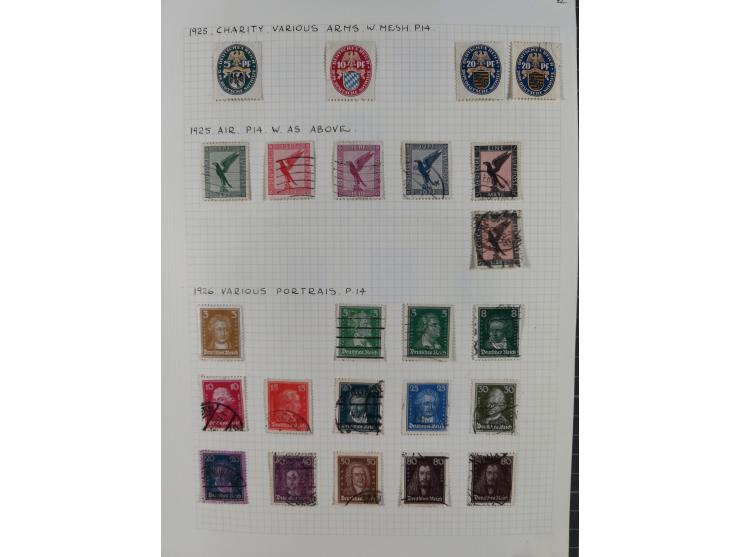 1872/1974, meist gestempelte Sammlungen Deutsches Reich und Berlin mit einigen besseren Werten und Sätzen, dabei einige Brief