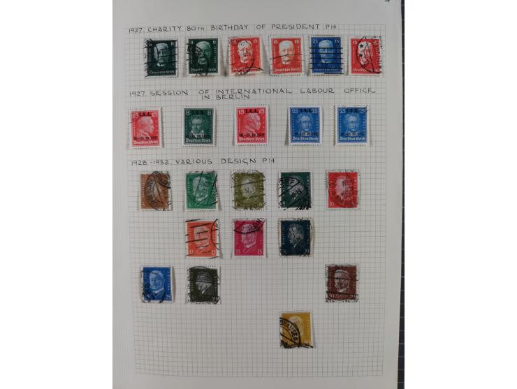 1872/1974, meist gestempelte Sammlungen Deutsches Reich und Berlin mit einigen besseren Werten und Sätzen, dabei einige Brief