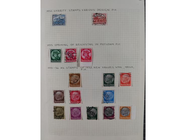 1872/1974, meist gestempelte Sammlungen Deutsches Reich und Berlin mit einigen besseren Werten und Sätzen, dabei einige Brief