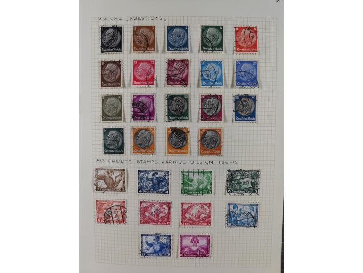 1872/1974, meist gestempelte Sammlungen Deutsches Reich und Berlin mit einigen besseren Werten und Sätzen, dabei einige Brief