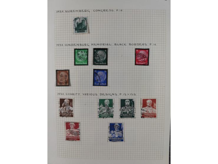 1872/1974, meist gestempelte Sammlungen Deutsches Reich und Berlin mit einigen besseren Werten und Sätzen, dabei einige Brief