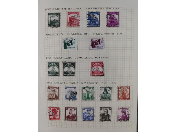 1872/1974, meist gestempelte Sammlungen Deutsches Reich und Berlin mit einigen besseren Werten und Sätzen, dabei einige Brief