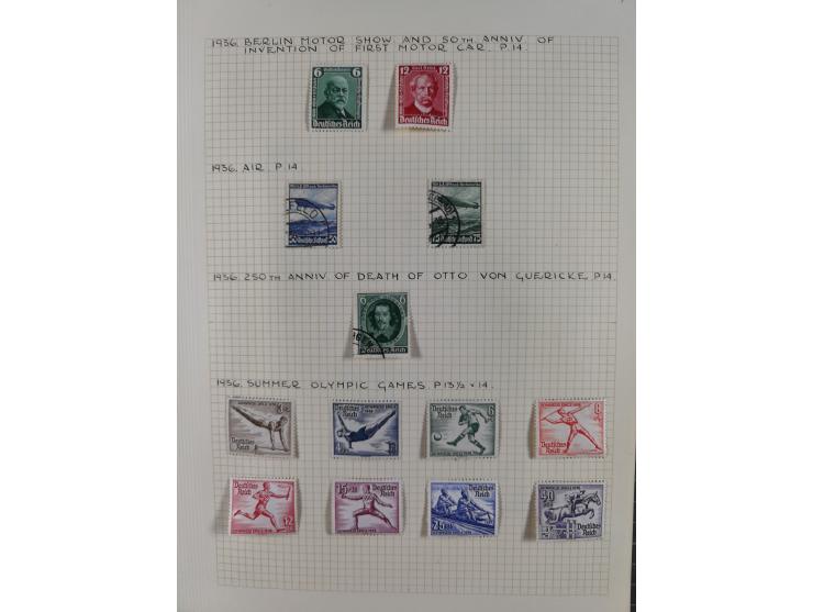 1872/1974, meist gestempelte Sammlungen Deutsches Reich und Berlin mit einigen besseren Werten und Sätzen, dabei einige Brief