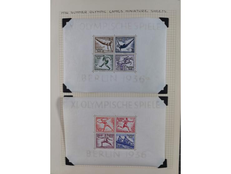 1872/1974, meist gestempelte Sammlungen Deutsches Reich und Berlin mit einigen besseren Werten und Sätzen, dabei einige Brief