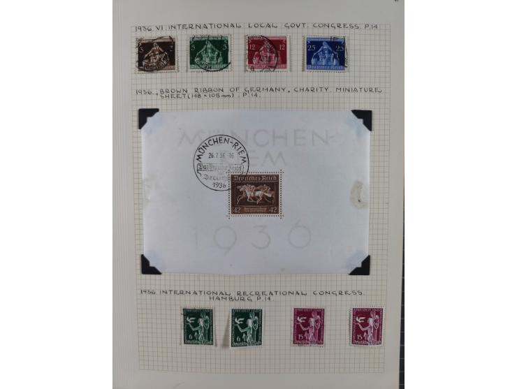 1872/1974, meist gestempelte Sammlungen Deutsches Reich und Berlin mit einigen besseren Werten und Sätzen, dabei einige Brief