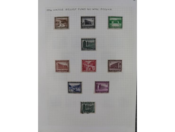 1872/1974, meist gestempelte Sammlungen Deutsches Reich und Berlin mit einigen besseren Werten und Sätzen, dabei einige Brief