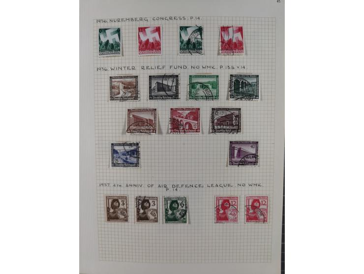 1872/1974, meist gestempelte Sammlungen Deutsches Reich und Berlin mit einigen besseren Werten und Sätzen, dabei einige Brief