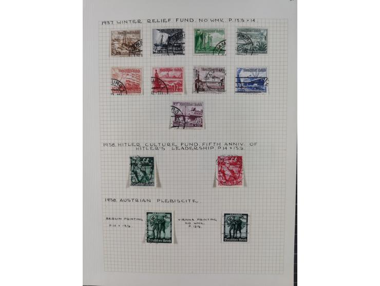 1872/1974, meist gestempelte Sammlungen Deutsches Reich und Berlin mit einigen besseren Werten und Sätzen, dabei einige Brief