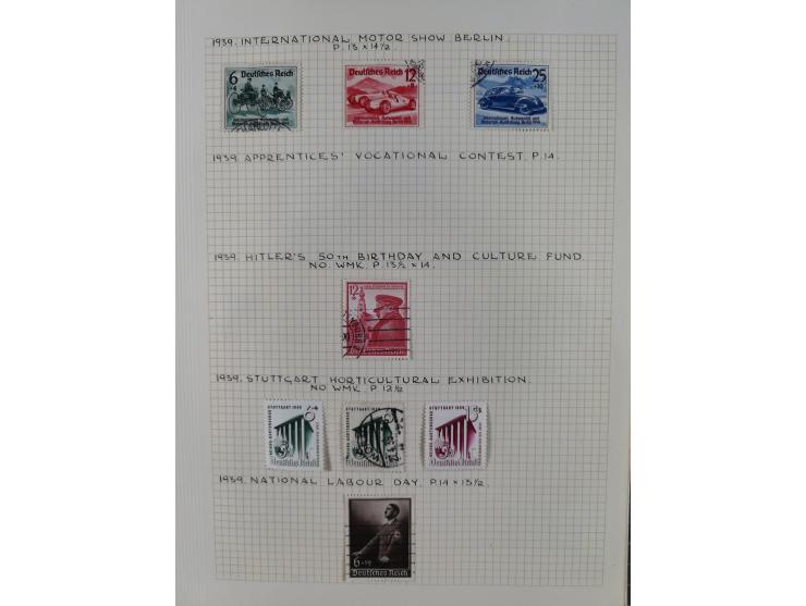 1872/1974, meist gestempelte Sammlungen Deutsches Reich und Berlin mit einigen besseren Werten und Sätzen, dabei einige Brief