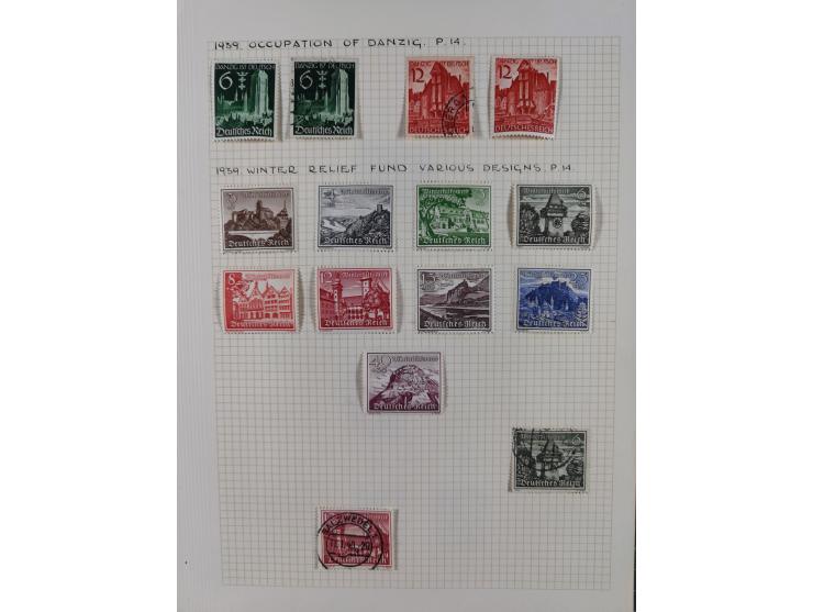 1872/1974, meist gestempelte Sammlungen Deutsches Reich und Berlin mit einigen besseren Werten und Sätzen, dabei einige Brief