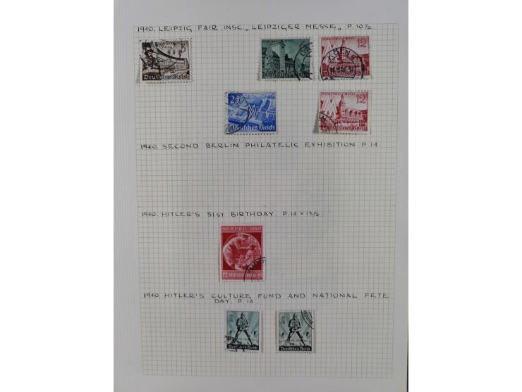 1872/1974, meist gestempelte Sammlungen Deutsches Reich und Berlin mit einigen besseren Werten und Sätzen, dabei einige Brief