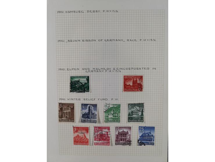 1872/1974, meist gestempelte Sammlungen Deutsches Reich und Berlin mit einigen besseren Werten und Sätzen, dabei einige Brief