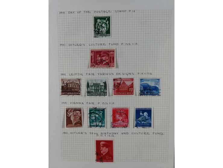 1872/1974, meist gestempelte Sammlungen Deutsches Reich und Berlin mit einigen besseren Werten und Sätzen, dabei einige Brief