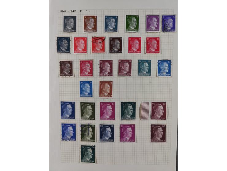 1872/1974, meist gestempelte Sammlungen Deutsches Reich und Berlin mit einigen besseren Werten und Sätzen, dabei einige Brief