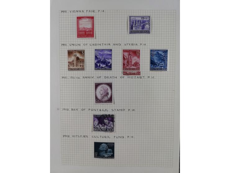 1872/1974, meist gestempelte Sammlungen Deutsches Reich und Berlin mit einigen besseren Werten und Sätzen, dabei einige Brief