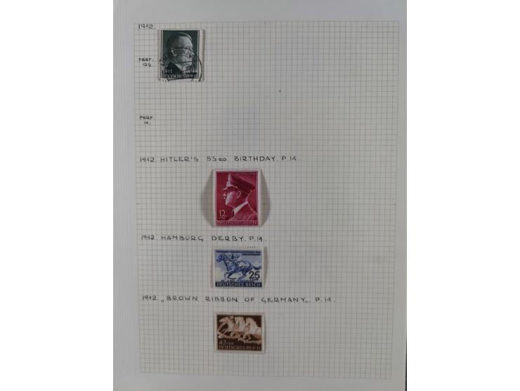 1872/1974, meist gestempelte Sammlungen Deutsches Reich und Berlin mit einigen besseren Werten und Sätzen, dabei einige Brief