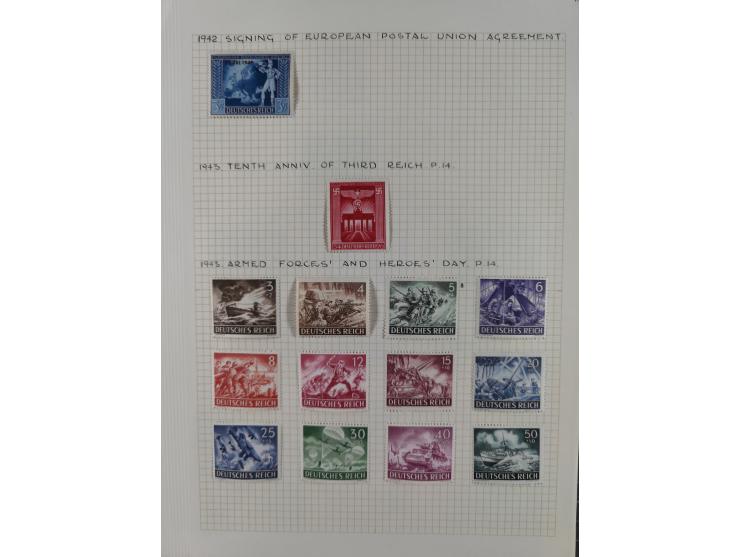 1872/1974, meist gestempelte Sammlungen Deutsches Reich und Berlin mit einigen besseren Werten und Sätzen, dabei einige Brief