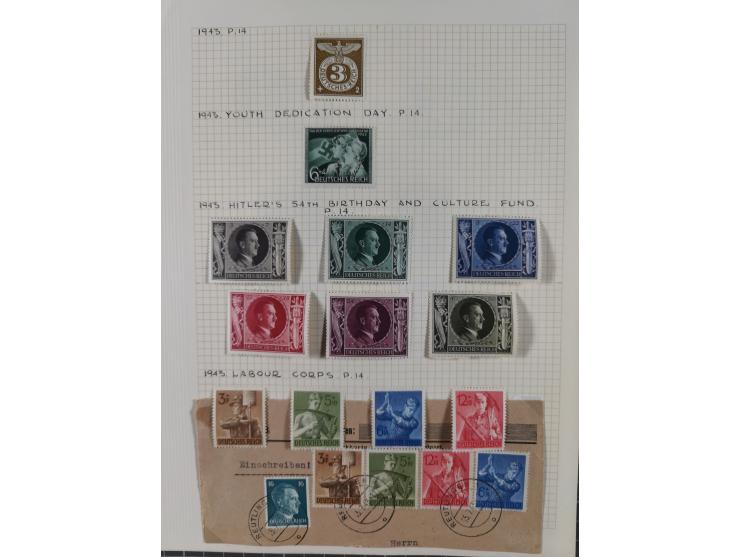 1872/1974, meist gestempelte Sammlungen Deutsches Reich und Berlin mit einigen besseren Werten und Sätzen, dabei einige Brief