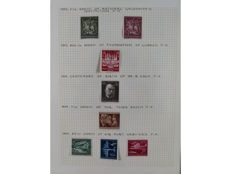 1872/1974, meist gestempelte Sammlungen Deutsches Reich und Berlin mit einigen besseren Werten und Sätzen, dabei einige Brief