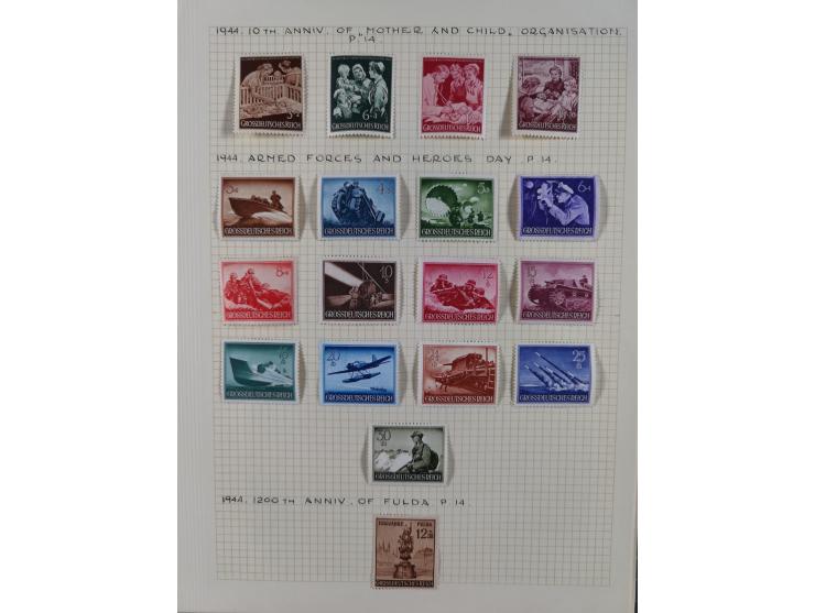 1872/1974, meist gestempelte Sammlungen Deutsches Reich und Berlin mit einigen besseren Werten und Sätzen, dabei einige Brief