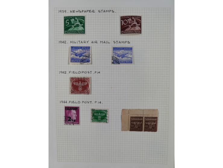 1872/1974, meist gestempelte Sammlungen Deutsches Reich und Berlin mit einigen besseren Werten und Sätzen, dabei einige Brief