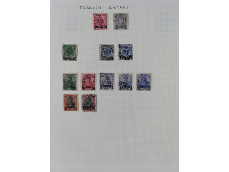 1872/1974, meist gestempelte Sammlungen Deutsches Reich und Berlin mit einigen besseren Werten und Sätzen, dabei einige Brief