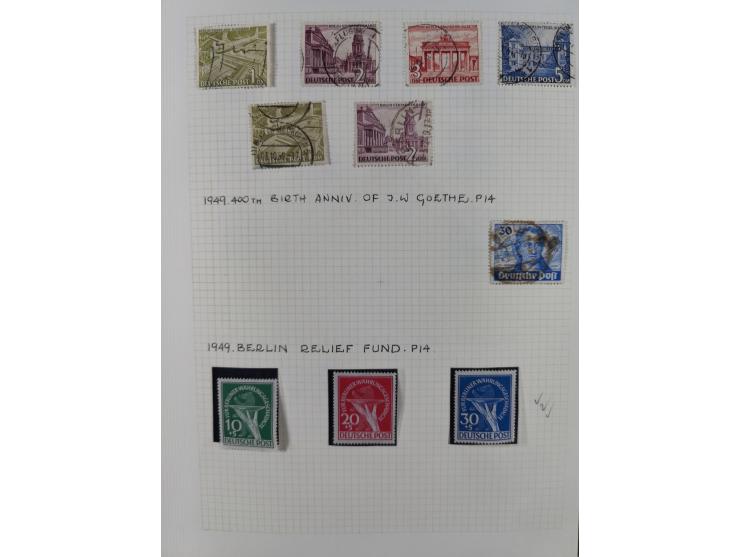 1872/1974, meist gestempelte Sammlungen Deutsches Reich und Berlin mit einigen besseren Werten und Sätzen, dabei einige Brief