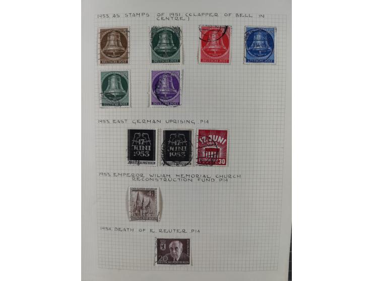 1872/1974, meist gestempelte Sammlungen Deutsches Reich und Berlin mit einigen besseren Werten und Sätzen, dabei einige Brief