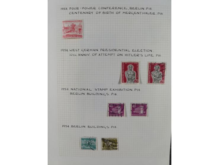 1872/1974, meist gestempelte Sammlungen Deutsches Reich und Berlin mit einigen besseren Werten und Sätzen, dabei einige Brief