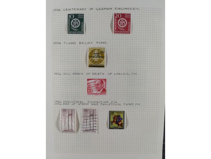 1872/1974, meist gestempelte Sammlungen Deutsches Reich und Berlin mit einigen besseren Werten und Sätzen, dabei einige Brief