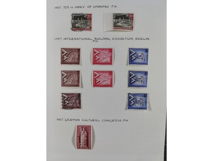 1872/1974, meist gestempelte Sammlungen Deutsches Reich und Berlin mit einigen besseren Werten und Sätzen, dabei einige Brief