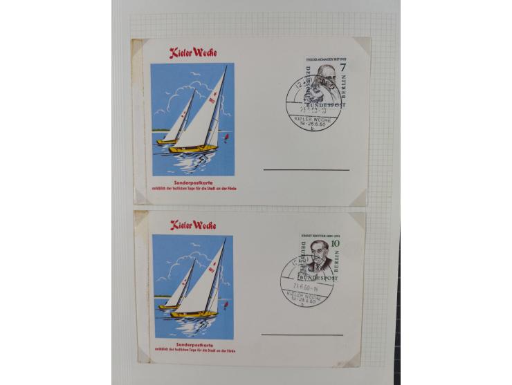 1872/1974, meist gestempelte Sammlungen Deutsches Reich und Berlin mit einigen besseren Werten und Sätzen, dabei einige Brief