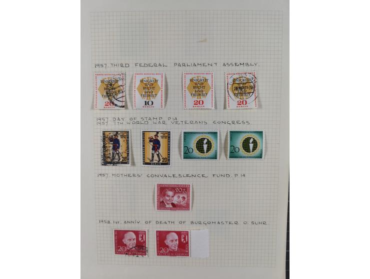 1872/1974, meist gestempelte Sammlungen Deutsches Reich und Berlin mit einigen besseren Werten und Sätzen, dabei einige Brief