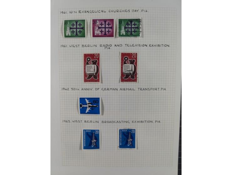 1872/1974, meist gestempelte Sammlungen Deutsches Reich und Berlin mit einigen besseren Werten und Sätzen, dabei einige Brief