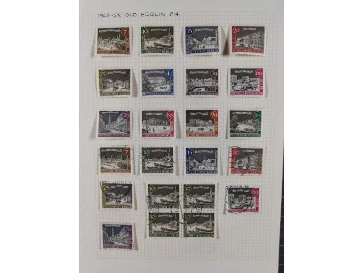 1872/1974, meist gestempelte Sammlungen Deutsches Reich und Berlin mit einigen besseren Werten und Sätzen, dabei einige Brief