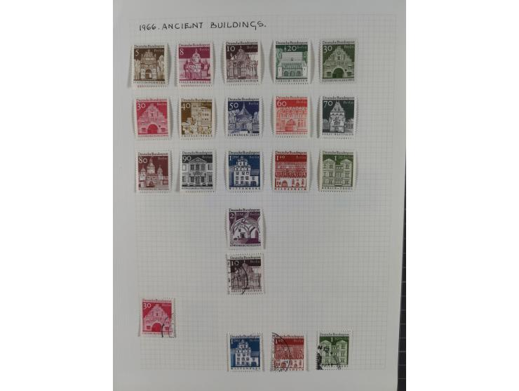 1872/1974, meist gestempelte Sammlungen Deutsches Reich und Berlin mit einigen besseren Werten und Sätzen, dabei einige Brief